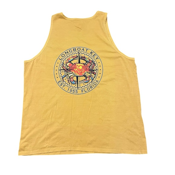 Alvin's Island Yellow Men Tank 100% Cotton Top Sleeveless Size: XL - Picture 5 of 7